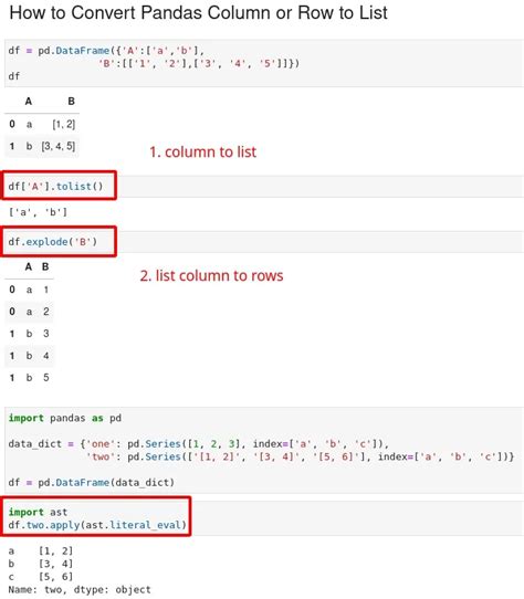 convert pandas column to list